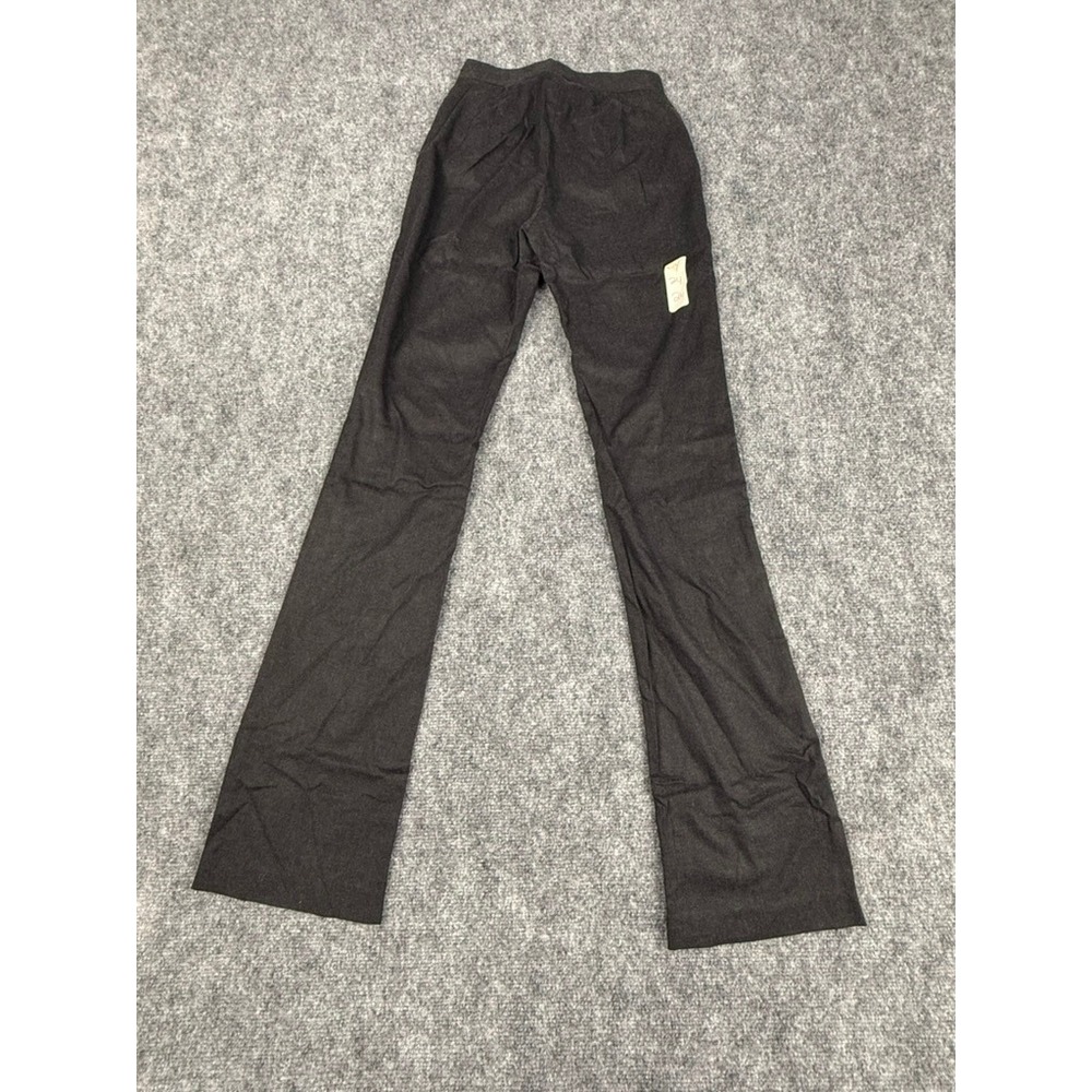 Parasuco Womens Low Rise Flare Dress Pants Charcoal Gray 8083RPL Size 24 NWT - Picture 2 of 10